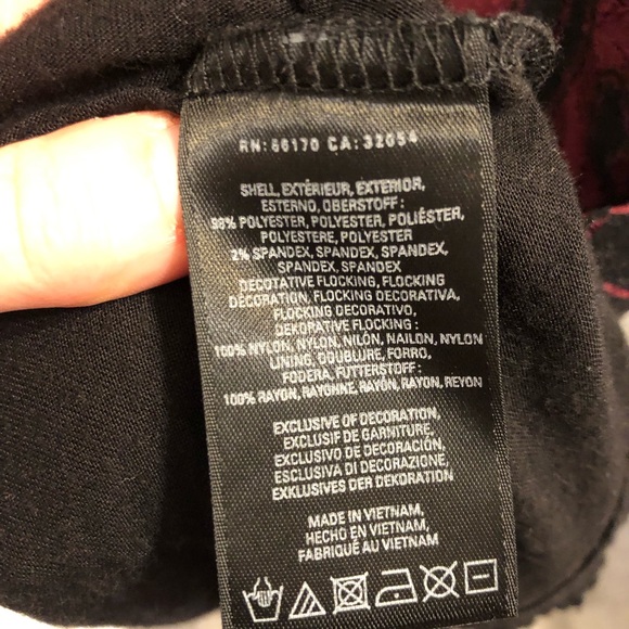 MAEVE BURGUNDY BLACK LACE DRESS ANTHROPOLOGIE - Picture 10 of 12